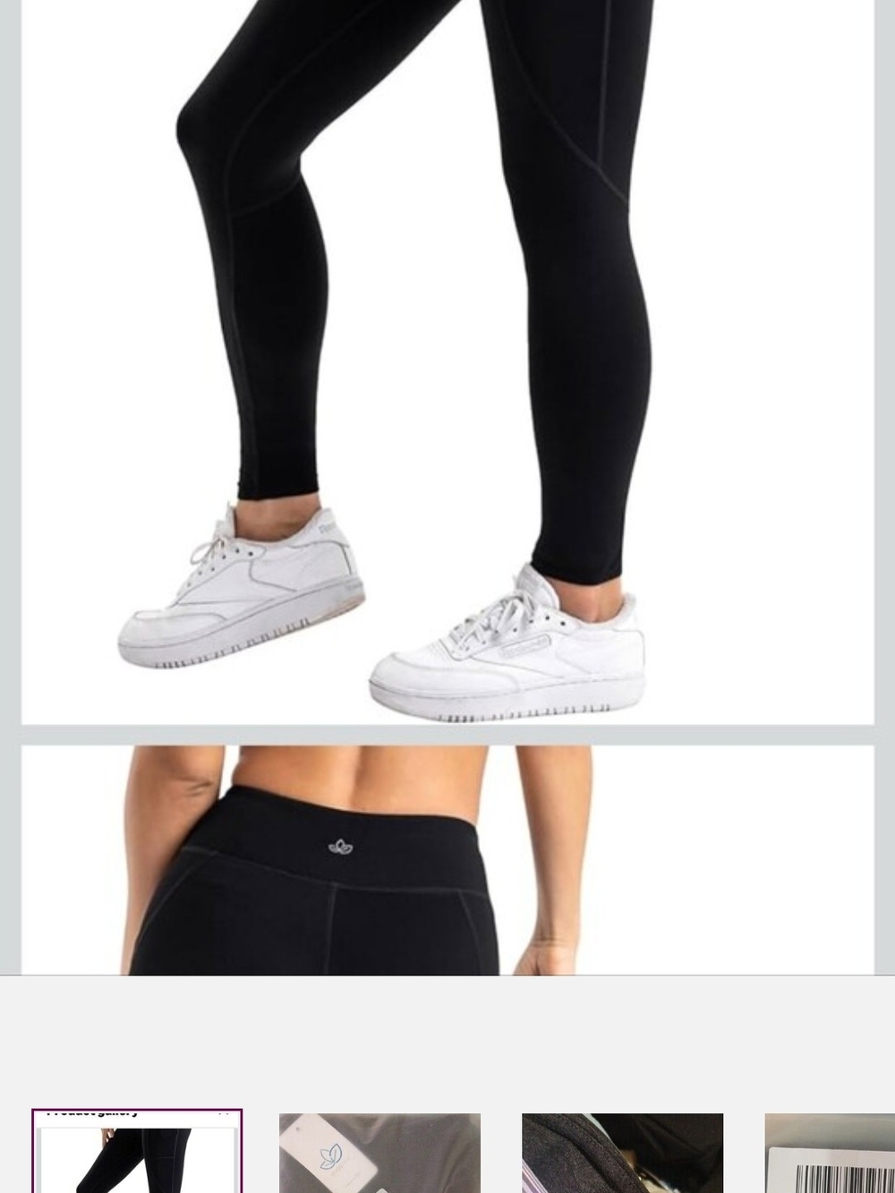 Black High-Waist Performance Leggings - Unbranded